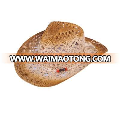 raffia straw with elastic weatband quality character cowboy hats